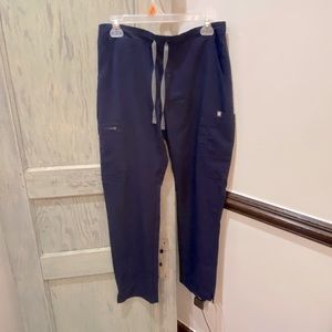 FIGS Navy Blue Scrub Pants Technical Collection Size Medium 1557 •